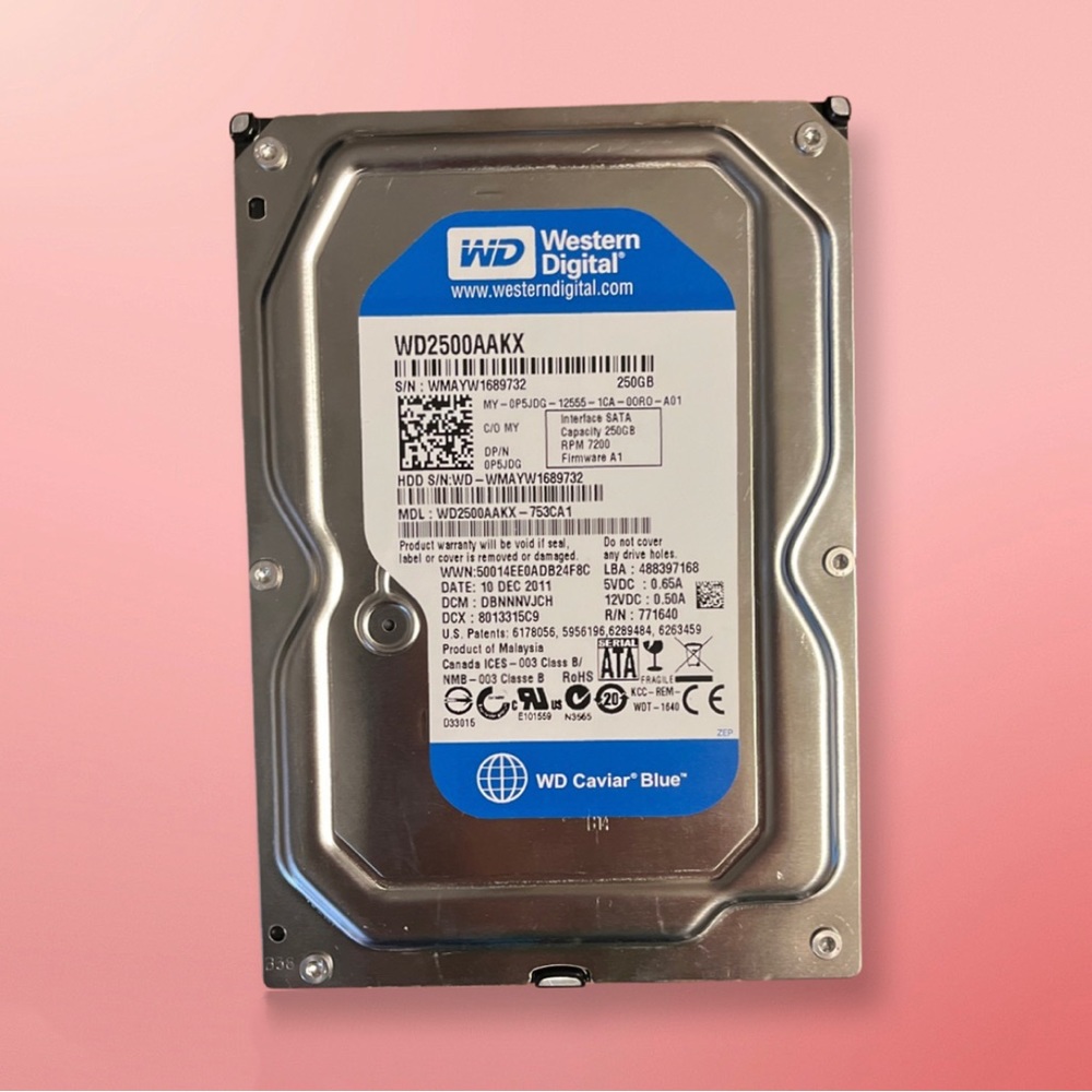 Western Digital Caviar Blue 250GB Internal 7200RPM 3.5" (WD2500AAKX) HDD